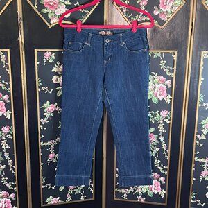 Hudson Cropped Dark Blue Jeans Size 29